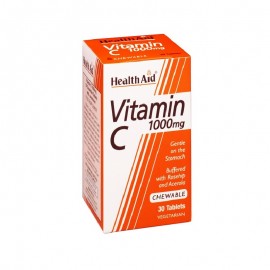 Βιταμίνη C Σε Μασώμενα Δισκία Vitamin C (1000mg) Health Aid Tabs 30 chew.tabs