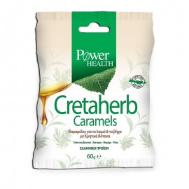 Power Health Καραμέλες για τον Ερεθισμένο Λαιμό & το Βήχα με Κρητικά Βότανα Cretaherb Caramels 60gr