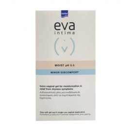 Αιδιοκολπική Γέλη  για την Άμεση Επαναφορά της Φυσιολογικής Υγρασίας Moist pH 5.5 Eva Intima  Minor Discomfort Intermed 9 Κολπικοί Εφαρμοστές