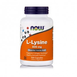 Συμπλήρωμα Λυσίνης 500mg L-Lycine 500mg Now 100caps