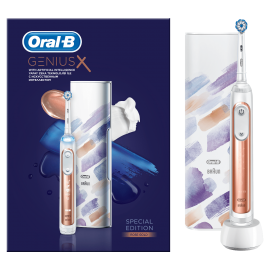 Oral B Ηλεκτρική Οδοντόβουρτσα Genius X 10000 Limited Edition Rose Gold AI 1τμχ