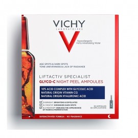 Αμπούλες  για Λάμψη & Λείανση κατά των Δυσχρωμιών   Liftactiv Specialist Glyco-C Night Peel Vichy 30x2 ml