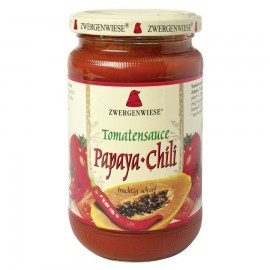 Βιολογική Σάλτσα Τομάτας Με Παπάγια  & Τσίλι Tomatensauce Papaya-Chili Zwergenwiese 350 gr