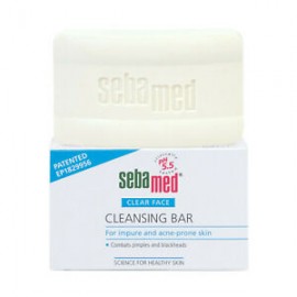 Στέρεο Καθαριστικό για Λιπαρό Πρόσωπο Με Τάσεις Ακμής  Clear Face Cleansing Bar  Sebamed 100 g