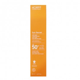 Αντηλιακή Ρευστή Κρέμα Προσώπου Προστασίας και Αντιγήρανσης SPF50 Sun Secret Anti-Age Anti-Spot Face Fluid SPF 50 Korff 50 ml