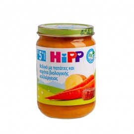 Hipp Βρεφικό Γεύμα Βοδινό με Πατάτες & Kαρότα Bιολογικής Kαλλιέργειας Απο τον 5ο Μήνα 190gr