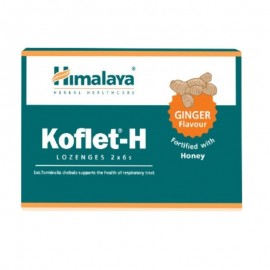 Himalaya Παστίλιες για τον Λαιμό με Γεύση Tζίντζερ Koflet-H  12 τμχ