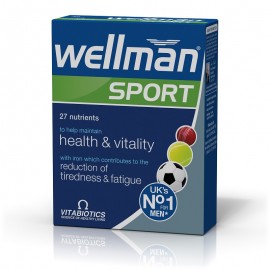 Vitabiotics Ανδρικό Συμπλήρωμα Διατροφής για Άθληση Wellman Sport  30tabs