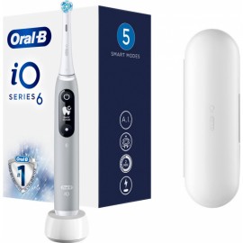 Oral-B iO Series 6 Ηλεκτρική Οδοντόβουρτσα Γκρί Magnetic Grey 1τμχ