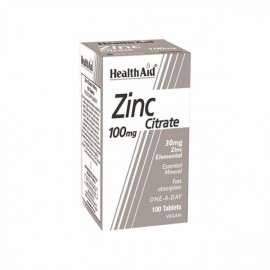 Health Aid  Ψευδάργυρος Zinc Citrate 100mg 100tabs