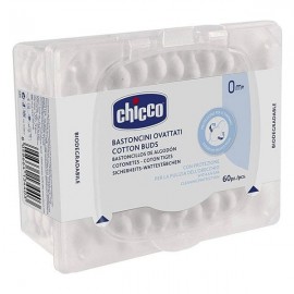 Chicco Ωτοκαθαριστές Ασφαλείας 0m+ Cotton Buds 60 units