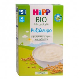 Hipp Βιολογική Βρεφική Κρέμα Ρυζάλευρο Χωρίς Γάλα απο τον 5ο Μήνα 200gr