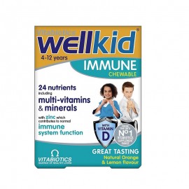 Vitabiotics Παιδικό Συμπλήρωμα Διατροφής για Ενίσχυση Ανοσοποιητικού Immune Chewable Wellkid 30tabs
