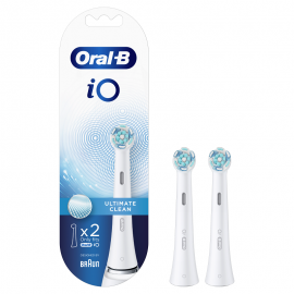 Oral-B iO Ultimate Clean White Κεφαλές Βουρτσίσματος 2 τμχ