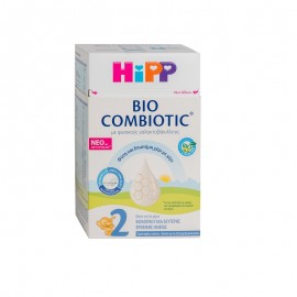 Hipp BIo Combiotic No2 Βιολογικό Γάλα Σκόνη Δεύτερης Βρεφικής Ηλικίας με  Metafolin 600gr﻿