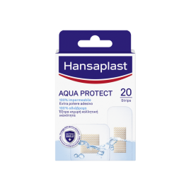 Hansaplast Strips 100% Αδιάβροχα Επιθέματα  Ταχυεπιδέσμοι Aqua Protect 20 strips