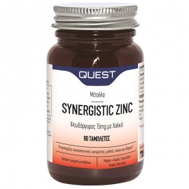QUEST SYNERGISTIC ZINC 15mg WITH COPPER TABS 90ΤΜΧ