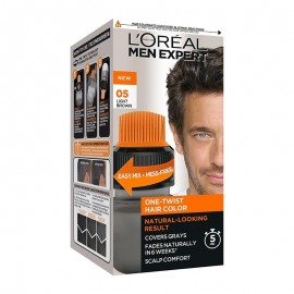 LOreal Men Expert  Ανδρική Βαφή Μαλλιών Καστανό Ανοιχτό 05 One Twist Hair Colour Light Brown 05 50ml