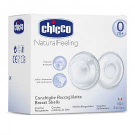 Chicco Κοχύλια Συλλογής Μητρικού Γάλακτος Natural Feeling 2 units