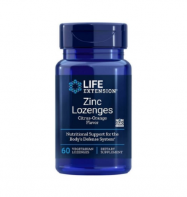 Συμπλήρωμα Ψευδαργύρου για Καλή Λειτουργία του Ανοσοποιητικού Σε Παστίλιες Zinc Lozenges Life Extension 60 τμχ