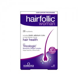 Vitabiotics Συμπλήρωμα Διατροφής για Γυναίκες για Υγεία Τριχωτού Κεφαλής Wellwoman Hairfolic Woman 60tabs