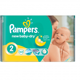 Pampers Πάνες Active Baby Dry No2  3-6Kg   43τμχ