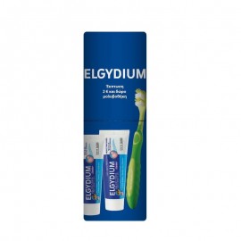 Elgydium  Promo Οδοντόβουρτσα & Οδοντόκρεμα Junior Bubble Για 7-12 Ετών 2x50ml & Δώρο Μολυβοθήκη