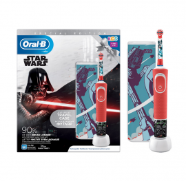 Oral-B Παιδική Επαναφορτιζόμενη Ηλεκτρική Οδοντόβουρτσα Special Edition Star Wars Kids 3+ & Θήκη Ταξιδίου 1τμχ