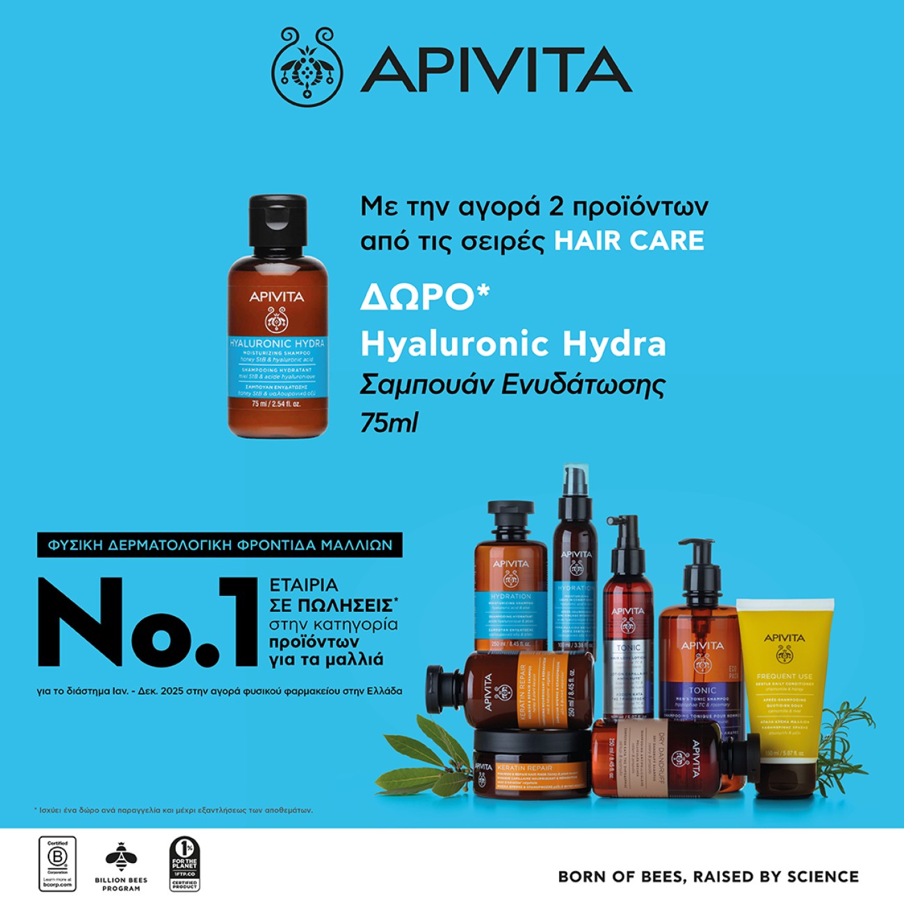 APIVITA HYALURONIC HYDRA SHAMPOO GIFT