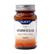 Quest Bιταμίνη D3 & K2 Vitamin D3 2500iu & K2 100 μg 60caps