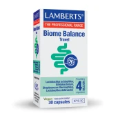 Lamberts Biome Balance Travel​ Dietary Supplement with Probiotics 30ca …