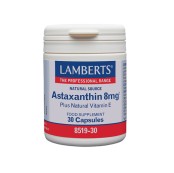 Lamberts Astaxanthin 8mg Συμπλήρωμα Διατροφής με Αντιοξειδωτική Δράση &hellip;