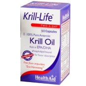 Συμπλήρωμα Διατροφής με Λιπαρά Οξέα Krill Life (500mg) Health Aid Caps &hellip;