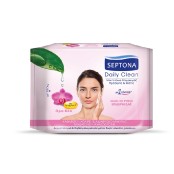 Μαντηλάκια Ντεμακιγιάζ Για Πρόσωπο & Μάτια Με Ορχιδέα & Βιταμίνη F Daily Clean  Septona 20 pieces - 50%