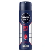 Nivea Men Deo Spray Dry Impact Antibacterial Deodorant Spray for Men …