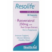 Καρδιοπροστασία Με Ρεσβερατρόλη Resolife (250mg) Health Aid Caps 60 Τμ &hellip;