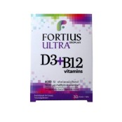 Geoplan Fortius Ultra D3 + B12 Συμπλήρωμα Διατροφής με Βιταμίνη D3 400 &hellip;