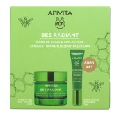 Apivita Promo Box Bee Radiant Κρέμα Τζελ για Σημάδια Γήρανσης και Ξεκο …