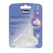 Chicco Θηλή Σιλικόνης Με Κλίση Μέτριας Ροής Natural Feeling 2Μ+  1 uni &hellip;