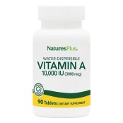 Natures Plus Βιταμίνη Α Υδατοδιαλυτη Vitamin A 10000IU Water-Dispersib &hellip;
