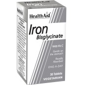Σίδηρος Με Βιταμίνη C Iron Bisglycinate Health Aid Tabs 30 Τμχ