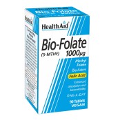 Health Aid Bio-Folate 1000μg Συμπλήρωμα Διατροφής με Βιοενεργή Μορφή Φ &hellip;
