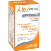 Πολυβιταμινούχο A to Z Multivit Health Aid Tabs 90 Τμχ