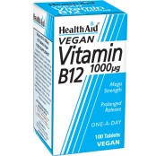 Βιταμίνη Β12 Για Το Νευρικό Σύστημα Vitamin B12 (1000mg) Health Aid Τa &hellip;