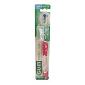 Gum Technique Plus Soft Οδοντόβουρτσα Μαλακή σε Ροζ Χρώμα
