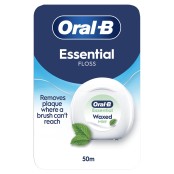 Oral B Essential Floss Κηρωμένο Οδοντικό Νήμα Γεύση Μέντας 50m