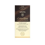Βαφή Μαλλιών Ξανθό Χάλκινο Μελί  7.43 My Color Elixir Apivita 50 ml