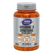L-Αργινίνη & L-Ορνιθίνη L Arginine & L Ornithine 500/250 mg Now 100 ca &hellip;