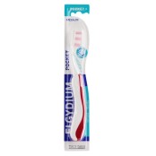 Elgydium Pocket Medium Οδοντόβουρτσα Ταξιδίου Μέτρια σε Κόκκινο Χρώμα