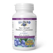 Natural Factors BlueRich Plus 500mg Αντιοξειδωτική Φόρμουλα για το Ανο …
